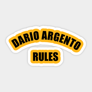 Dario Argento Rules Sticker